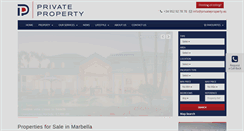 Desktop Screenshot of privateproperty.es